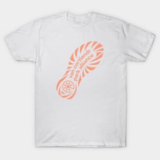 Shoeprint - Orange T-Shirt